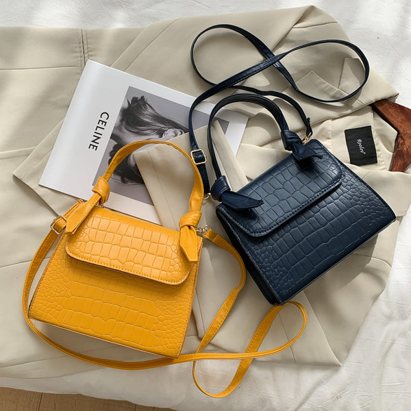 Small square bag retro armpit bag women's bag