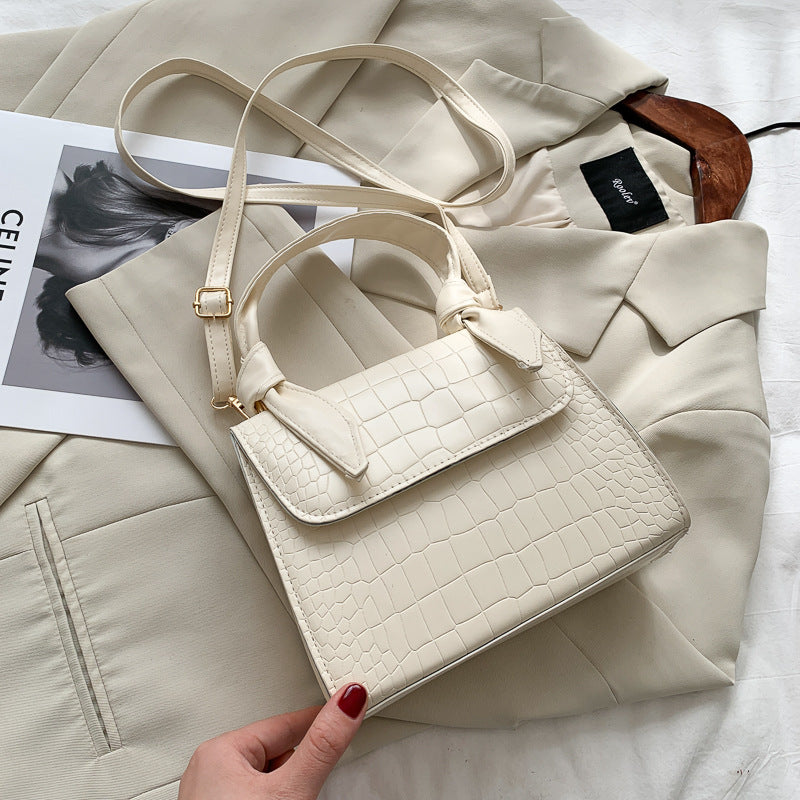Small square bag retro armpit bag women's bag