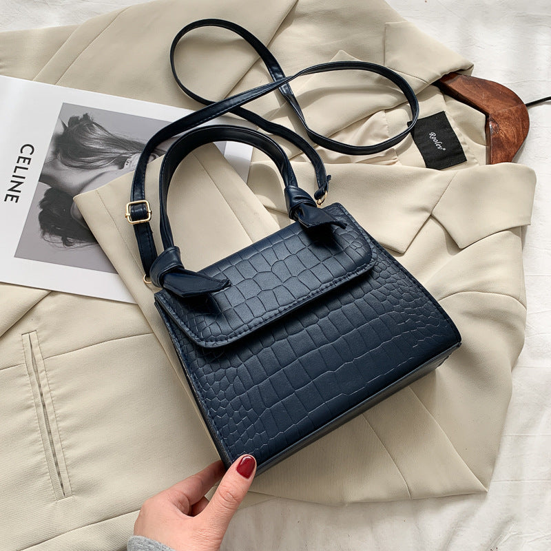Small square bag retro armpit bag women's bag