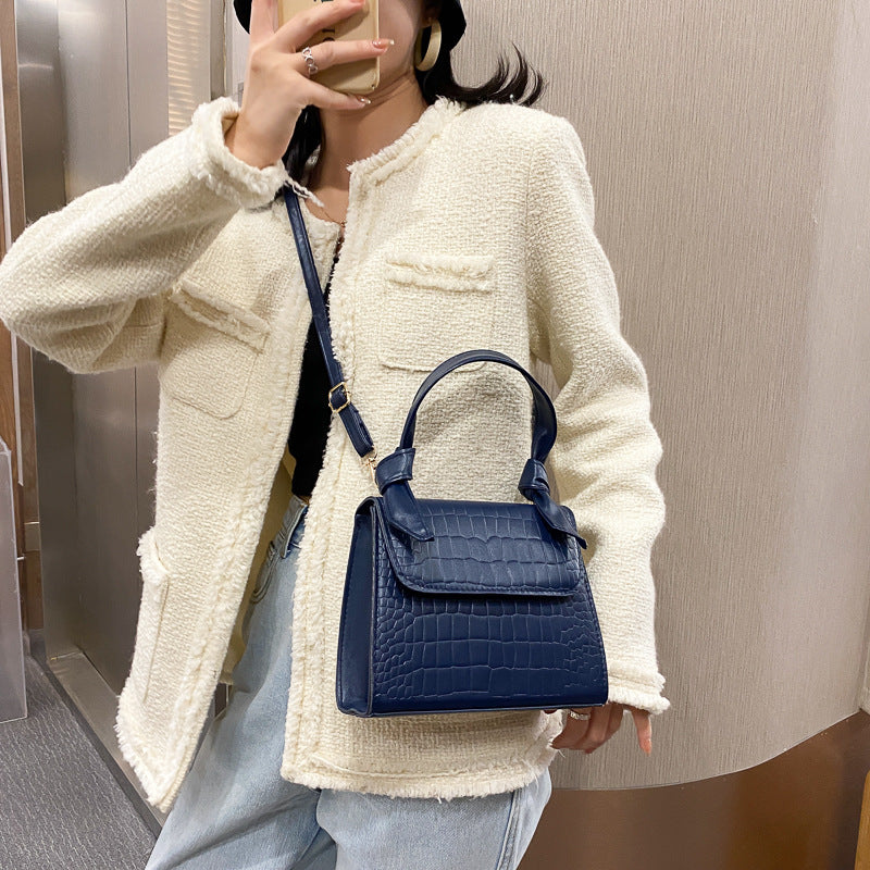 Small square bag retro armpit bag women's bag