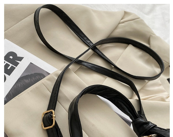 Small square bag retro armpit bag women's bag