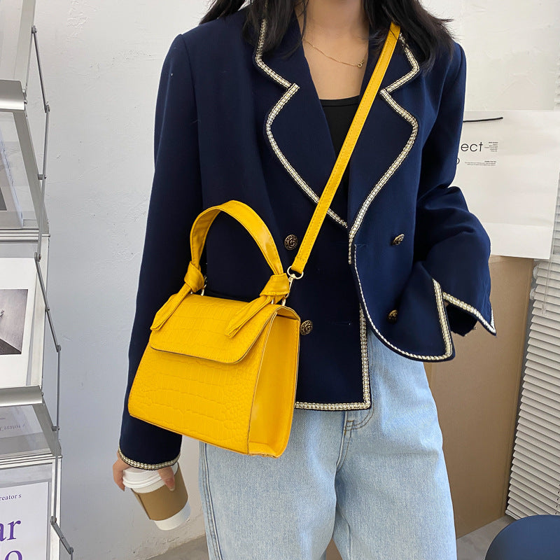 Small square bag retro armpit bag women's bag