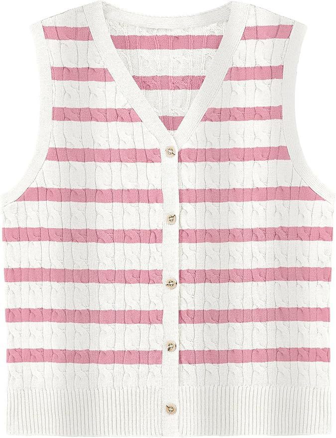 European And American Women's Fashion Sweater Vest Twisted Knitted Short